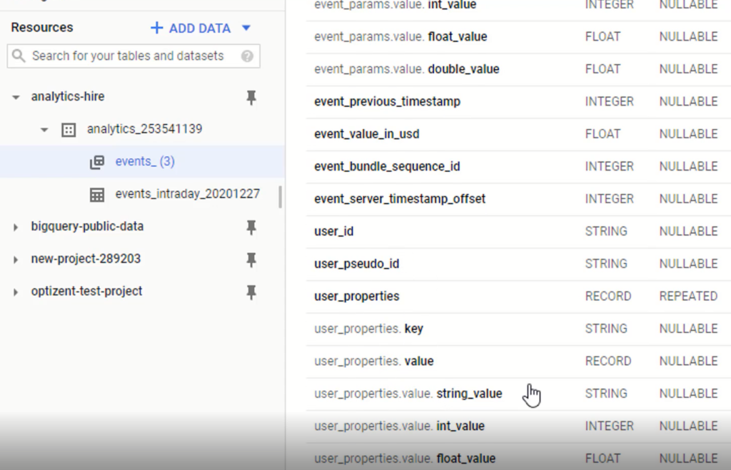 GA4 Data in BigQuery - Optizent